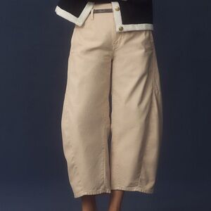 Anthropologie Pilcro Cropped Bow-Leg Pants